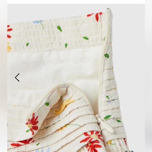 LIGHTWEIGHT FLORAL SKIRT - Picture 5 of 6